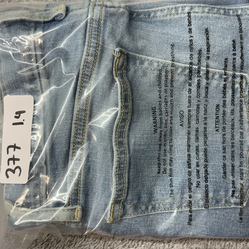Old Navy Skinny‎ Built-In Flex Jeans Girls Size 14 Light Wash Distressed